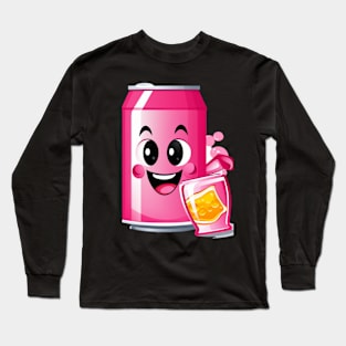 Soft drink cute T-Shirt cute giril Long Sleeve T-Shirt